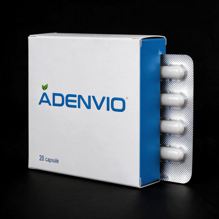 Una confezione Adenvio, 20 capsule